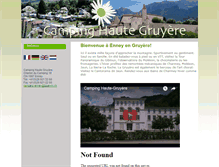 Tablet Screenshot of camping-gruyere.ch